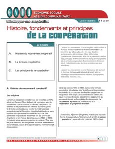 11. Histoire, fondements et principes de la coopération
