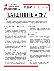 CMV Retinitis french