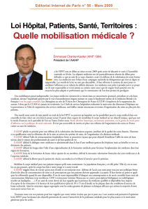 Loi Hôpital, Patients, Santé, Territoires : Quelle mobilisation médicale
