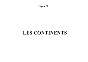 les collisions continentales