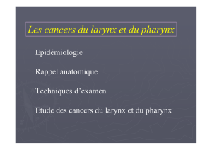 Les cancers du larynx