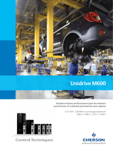 Unidrive M600 - Automation Solutions