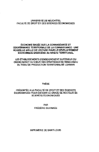 Economie basée sur la connaissance et gouvernance