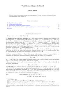 Variétés de Siegel - Institut de Mathématiques de Bordeaux