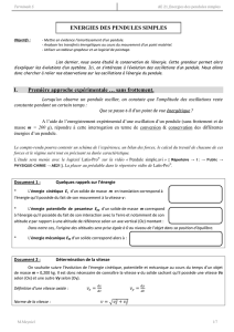 TP de Physique 1 - Enseignement des Sciences Physiques en CPGE