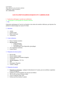 les examens radiologiques en cardiologie