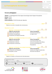 La Francophonie économique