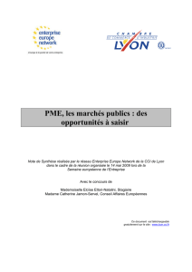 PME, les marchés publics : des opportunités à saisir