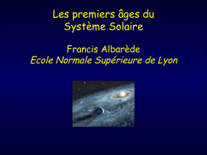 Les premiers âges du Système Solaire - Planet