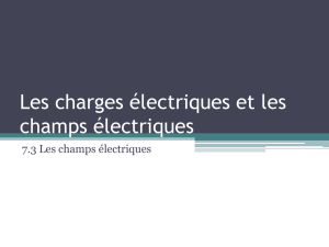 Les charges électriques et les champs électriques