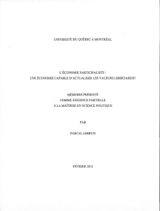 L`&eacute;conomie participaliste - Archipel