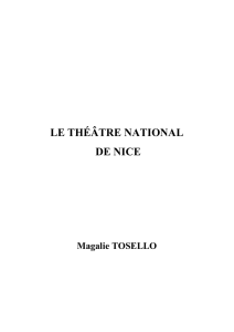 Recherches Régionales 186 - le théatre national de Nice