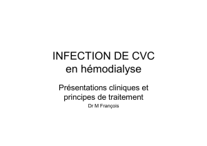 026 Infection des CVC Maud FRANCOIS Tours