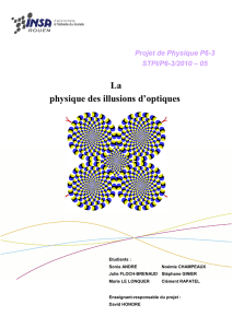 La physique des illusions d`optiques