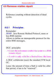 4.6 Ramasse miettes réparti Reference counting without detection of