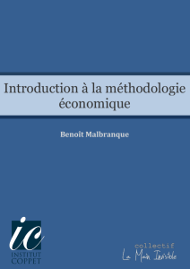 Introduction à la méthodologie économique