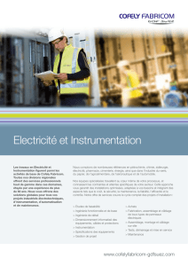 Fiche Élektricité et Instrumentation