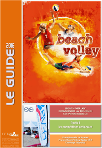 le championnat de france beach volley series