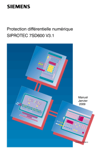 Protection différentielle numérique SIPROTEC 7SD600