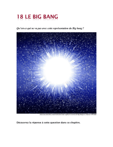 Qu`est-ce qui ne va pas avec cette représentation du Big bang ?