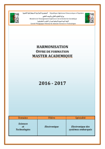 harmonisation master academique