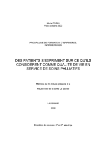 des patients s`expriment sur ce qu`ils considèrent