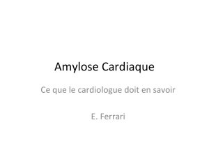 amylose cardiaque PR FERRARI
