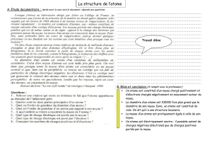 Grgroupe 3ème7 et 8 chapitre 2 La structure de l`atome _corrigé_ +