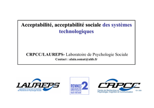 Acceptabilité, acceptabilité sociale des systèmes technologiques