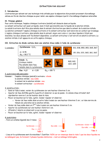 TP n°4 - Extraction par solvant + corrigé