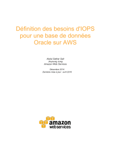 Determining the IOPS Needs for Oracle Database on AWS