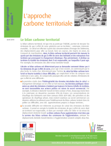 L`approche carbone territoriale