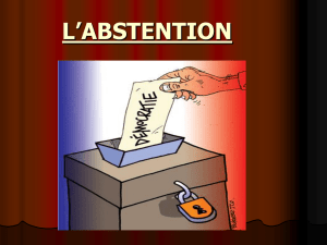 L`Abstention au vote