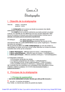 Cours n°4 Stratigraphie