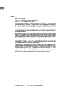 Inégalités régionales dans la mondialisation