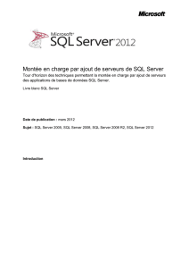 SQL Server Scale Out White Paper