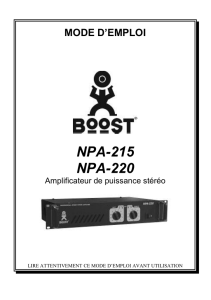 Amplificateur NPA 215 Boost