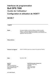 47 F2 30UT REV01 - /HOST 7 Configuration et Utilisation