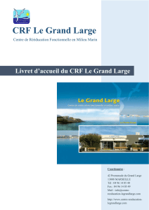 Livret d`accueil du CRF Le Grand Large