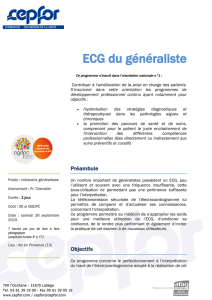 ECG du généraliste - Conseil Départemental de l`Ordre des Médecins