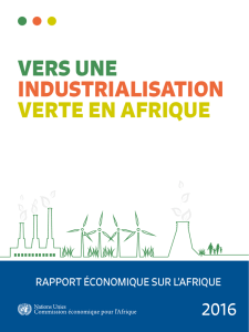vers une industrialisation verte en afrique - ClimDev