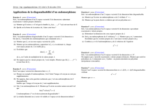 Applications de la diagonalisabilité d`un endomorphisme