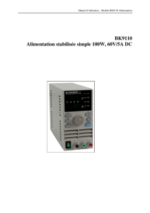 BK9110 Alimentation stabilisée simple 100W, 60V/5A