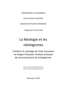 la néologie et les néologismes