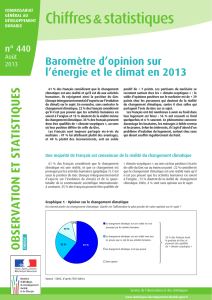 Baromètre d`opinion sur l`énergie et le climat en 2013