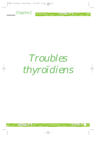 Troubles thyroïdiens