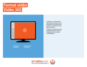 Format vidéo Vidéo 360