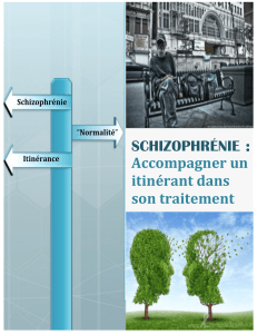 SCHIZOPHRÉNIE - Accompagner un itinérant dans son traitement