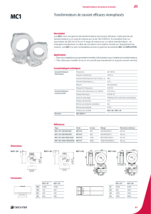 Circutor catalogue détaillé transformateurs de courant (TI)