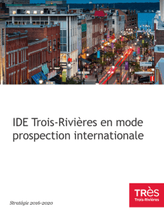 IDE Trois-Rivières en mode prospection internationale